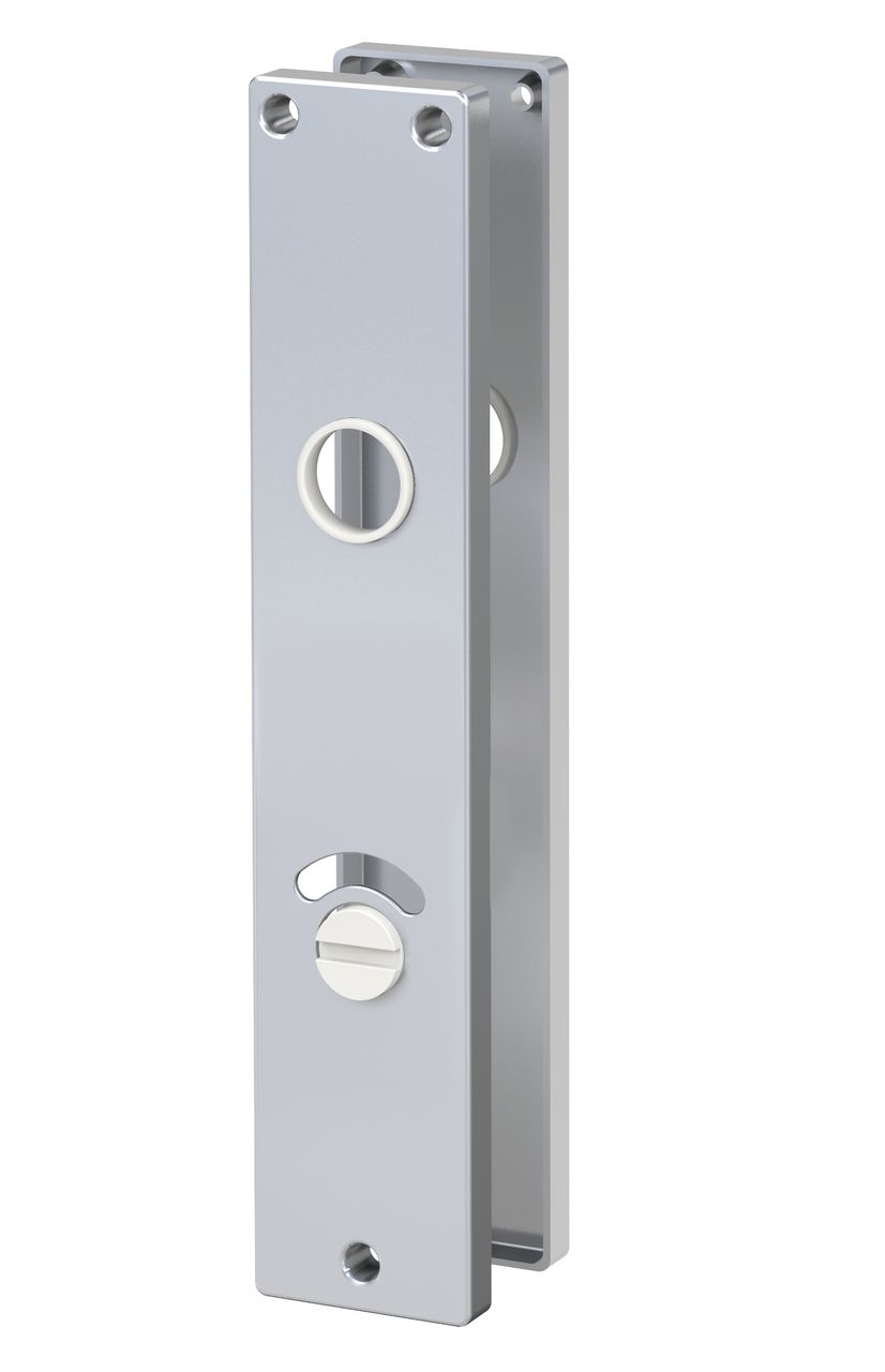 Basi ZT-Langschildpaar - WC/BAD-Lochung - Alu F1