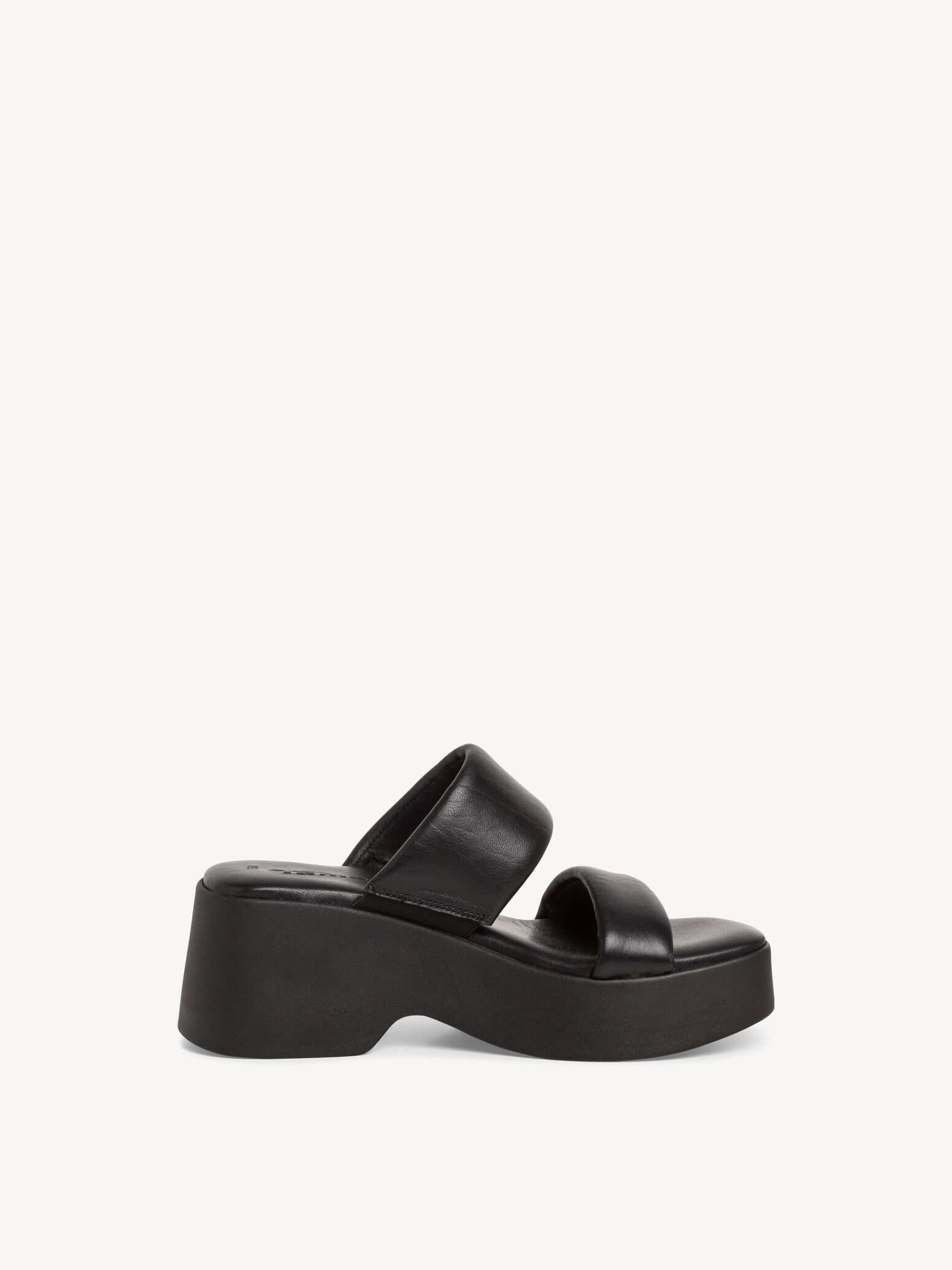 Mule en cuir - noir