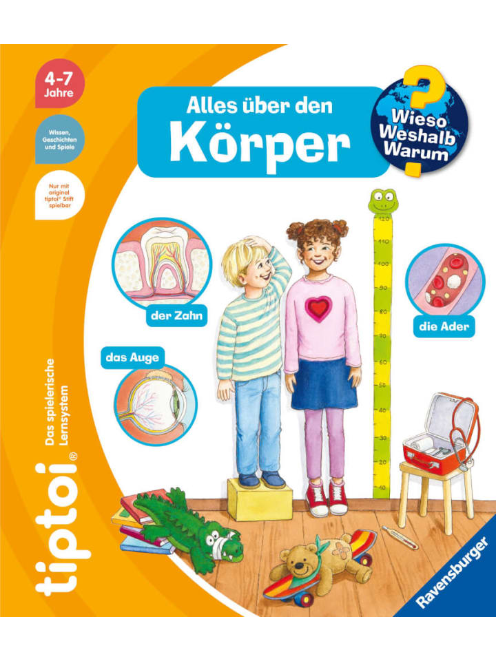 Ravensburger tiptoi Wieso? Weshalb? Warum? Alles über den Körper, 4-7 Jahre günstig kaufen onesize