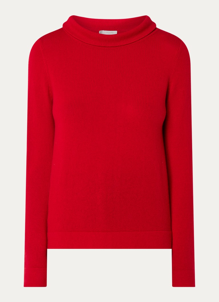 Hobbs Audrey Feinstrickpullover aus Kaschmirmischung mit Stehkragen