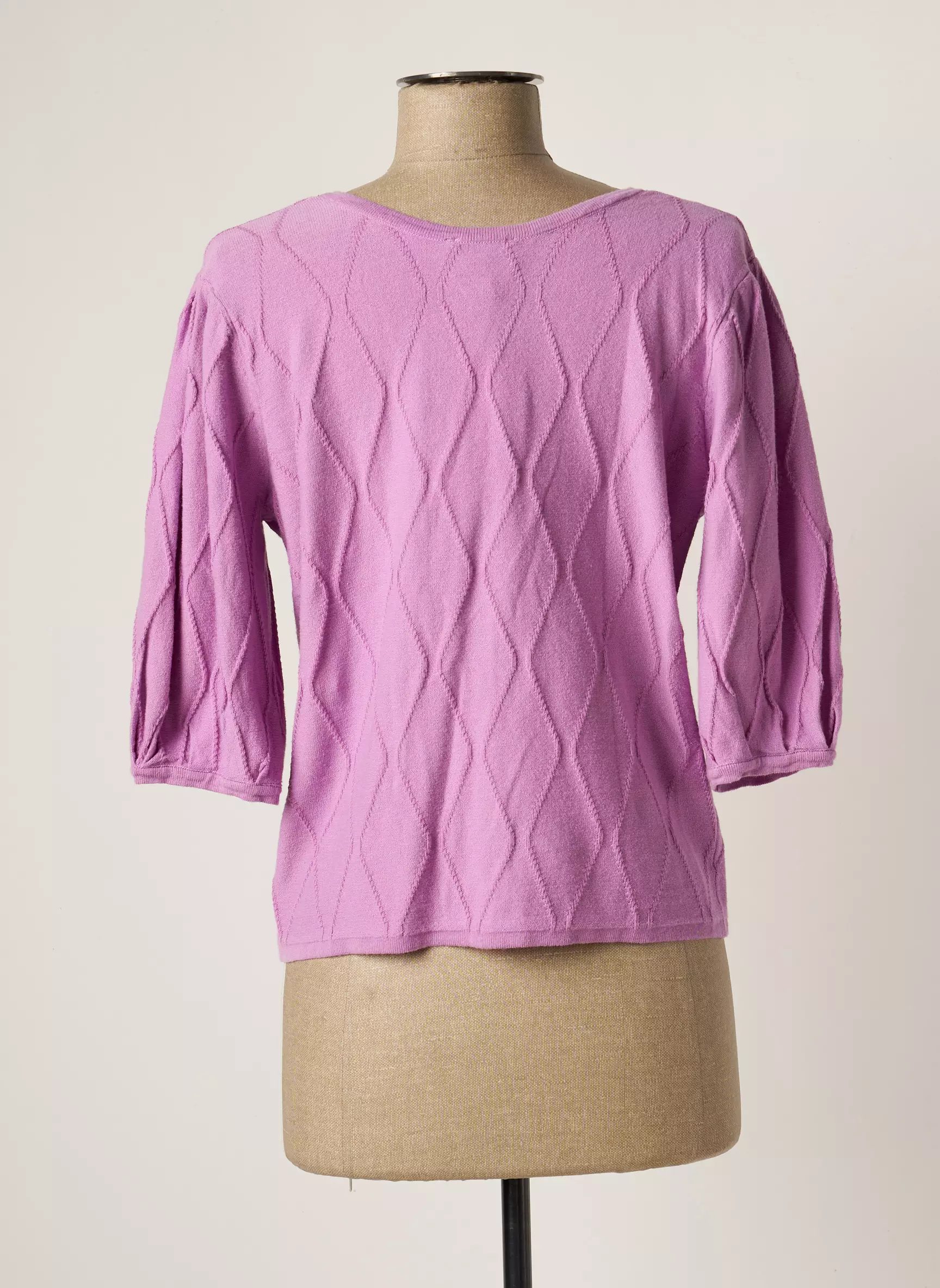 Marble Gilets Manches Courtes Femme couleur violet
