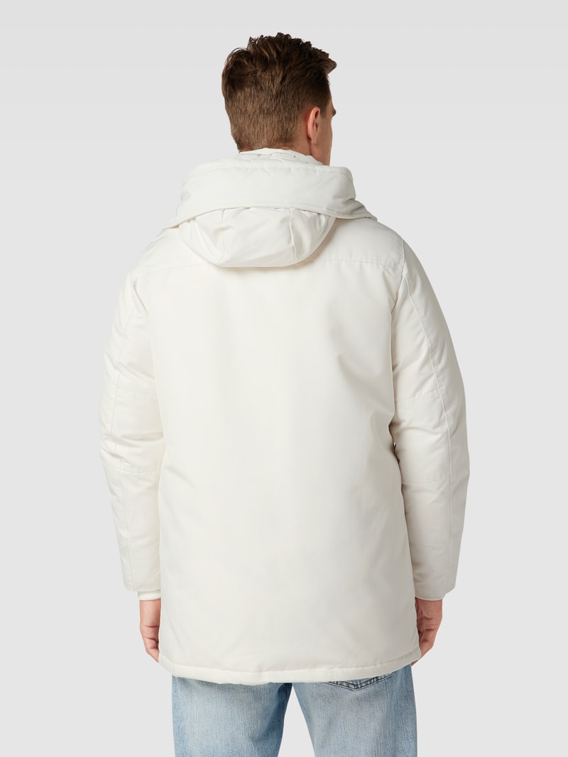 Parka mit abnehmbarer Kapuze Modell 'ROCKIE' in offwhite