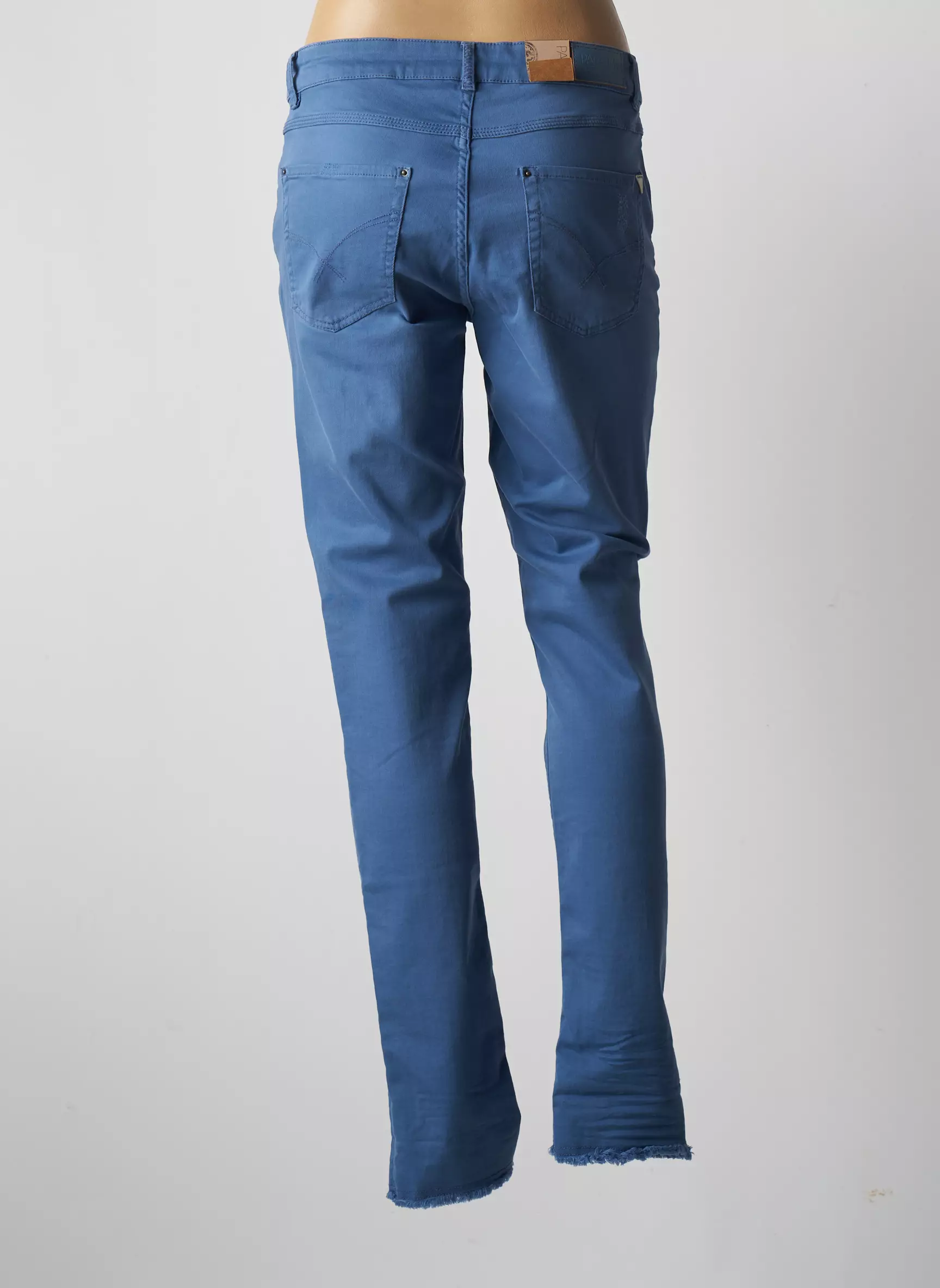 Para Mi Pantalons Slim Femme couleur bleu