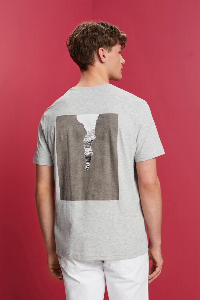 Jersey-T-Shirt mit Rückenprint