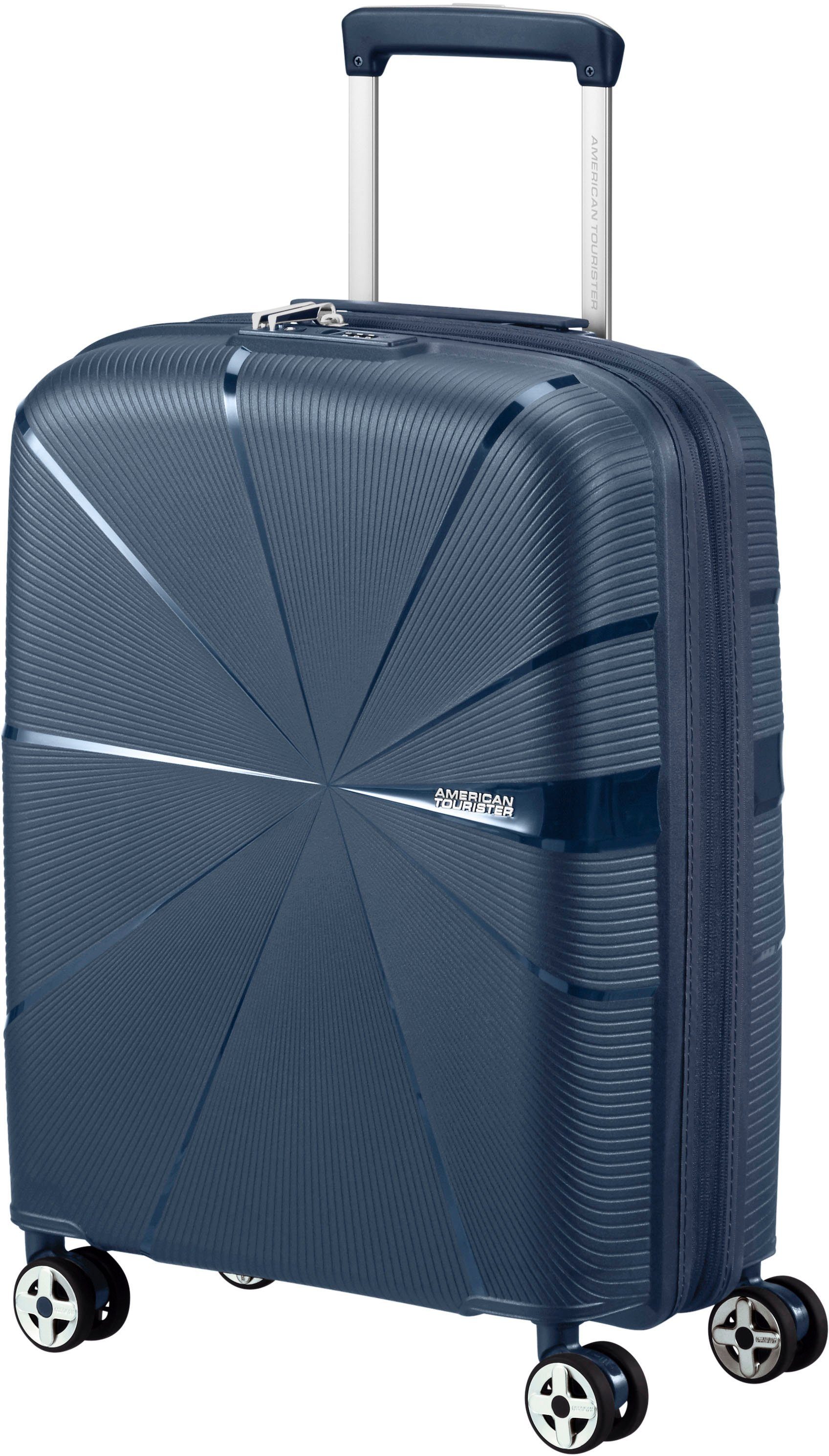 American Tourister® Hartschalen-Trolley Starvibe, navy, 55 cm, 4 Rollen, mit Volumenerweiterung; enthält recyceltes Material