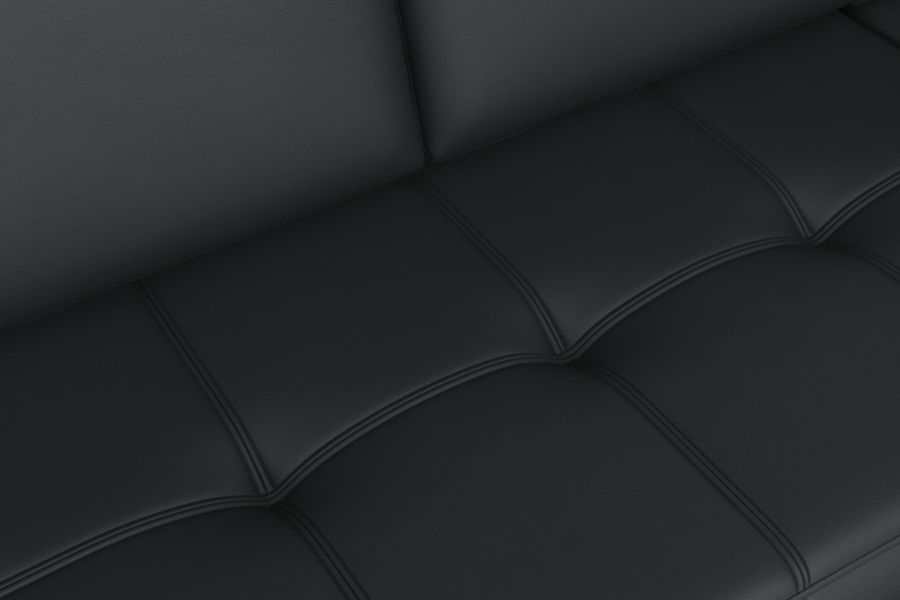 sit&more Ecksofa Bendigo, inklusive Sitztiefenverstellung, Bodenfreiheit 12 cm, in 2 Fußfarben