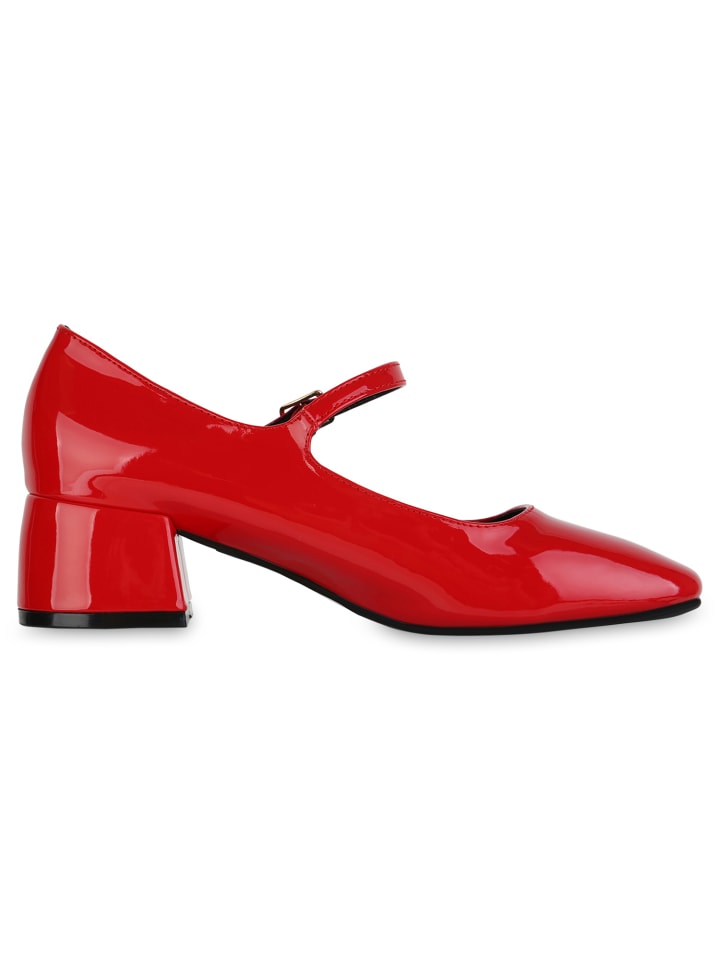VAN HILL Mary Janes Madison in Rot Lack günstig kaufen