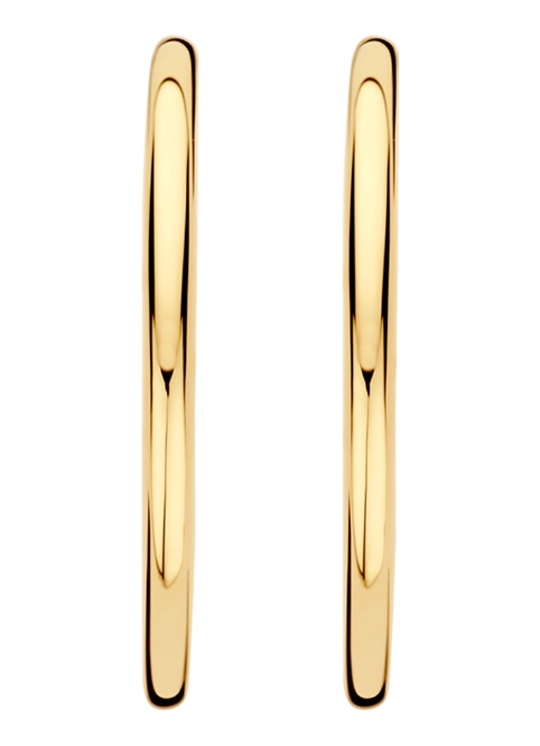 Orecchini color cipria in oro giallo 14 carati 7311YGO
