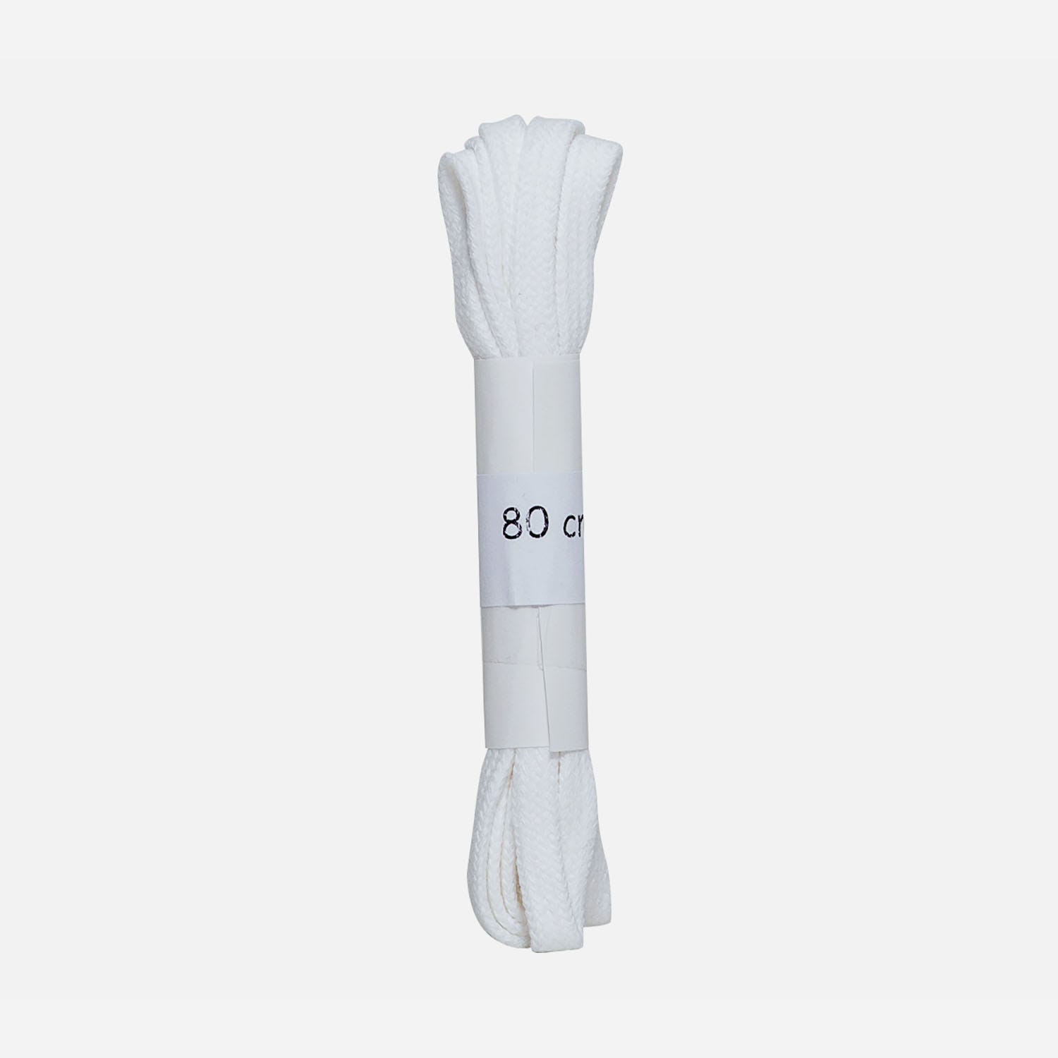 Lacets blancs plats 80 cm