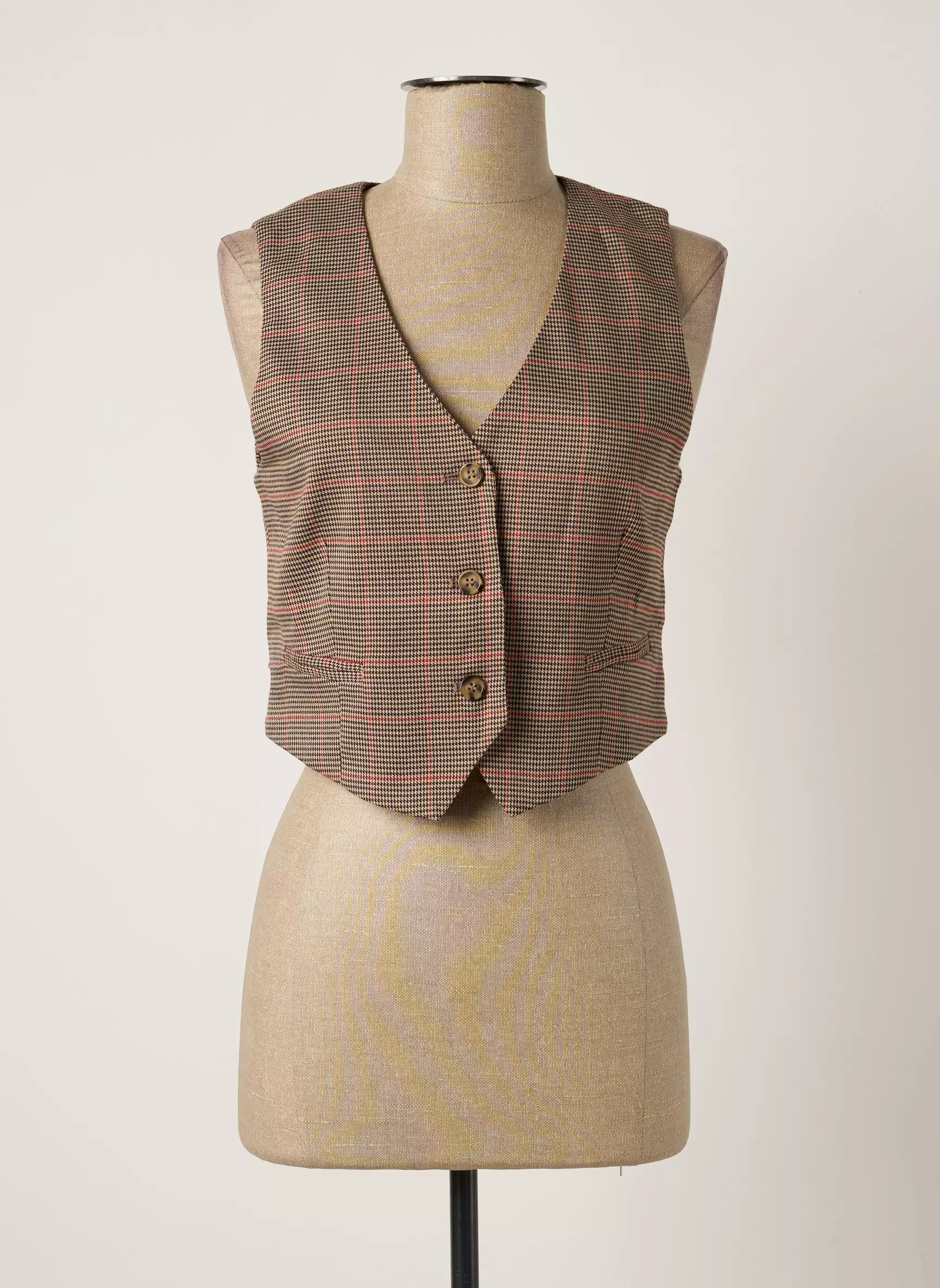 Les P Tites Bombes Gilet Femme couleur beige