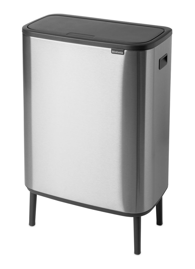 Brabantia Bo Touch Bin Hi -roskakori kannella jaloilla 60 litraa