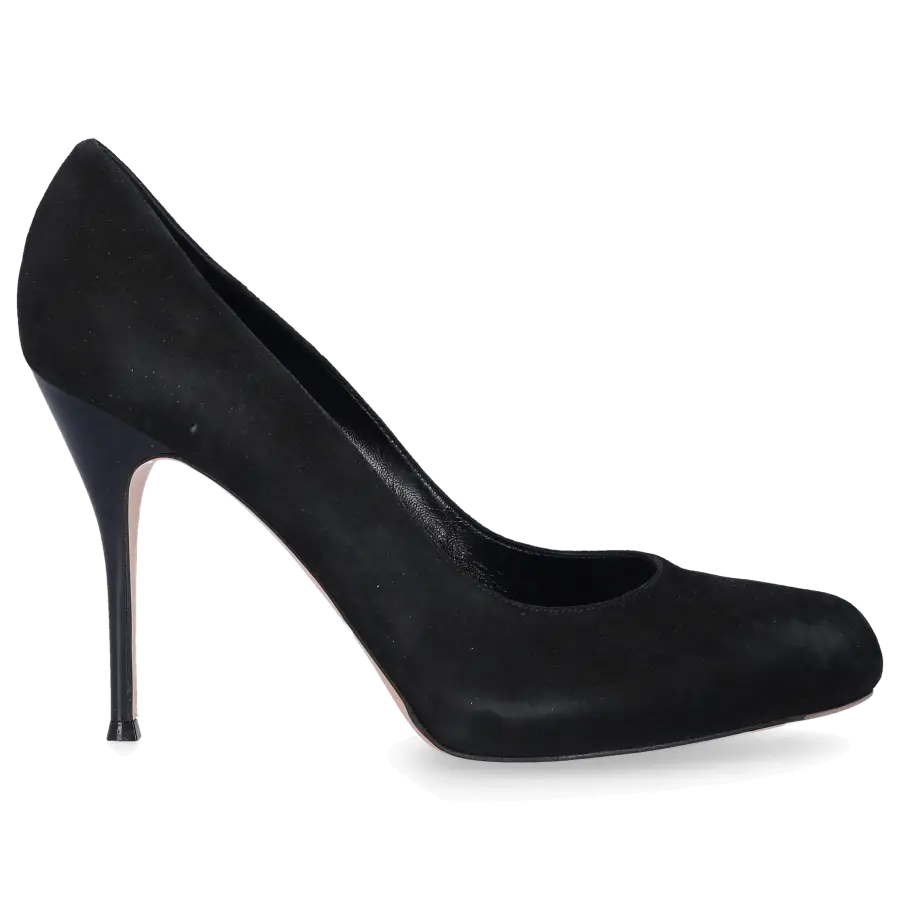 Gianvito Rossi - Pumps Veloursleder schwarz - schwarz