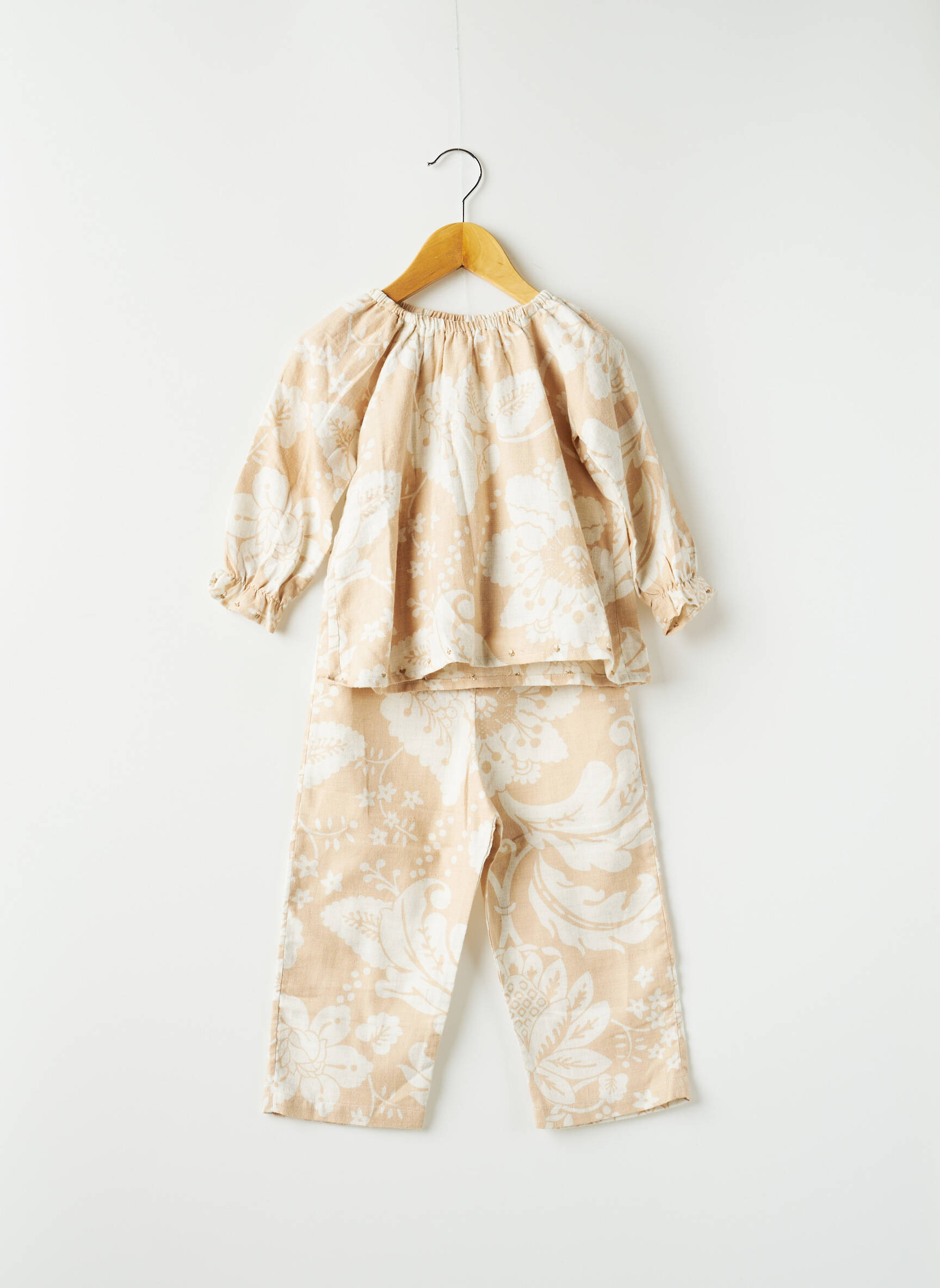 L Ile Aux Fees Ensembles Pantalon Fille couleur beige