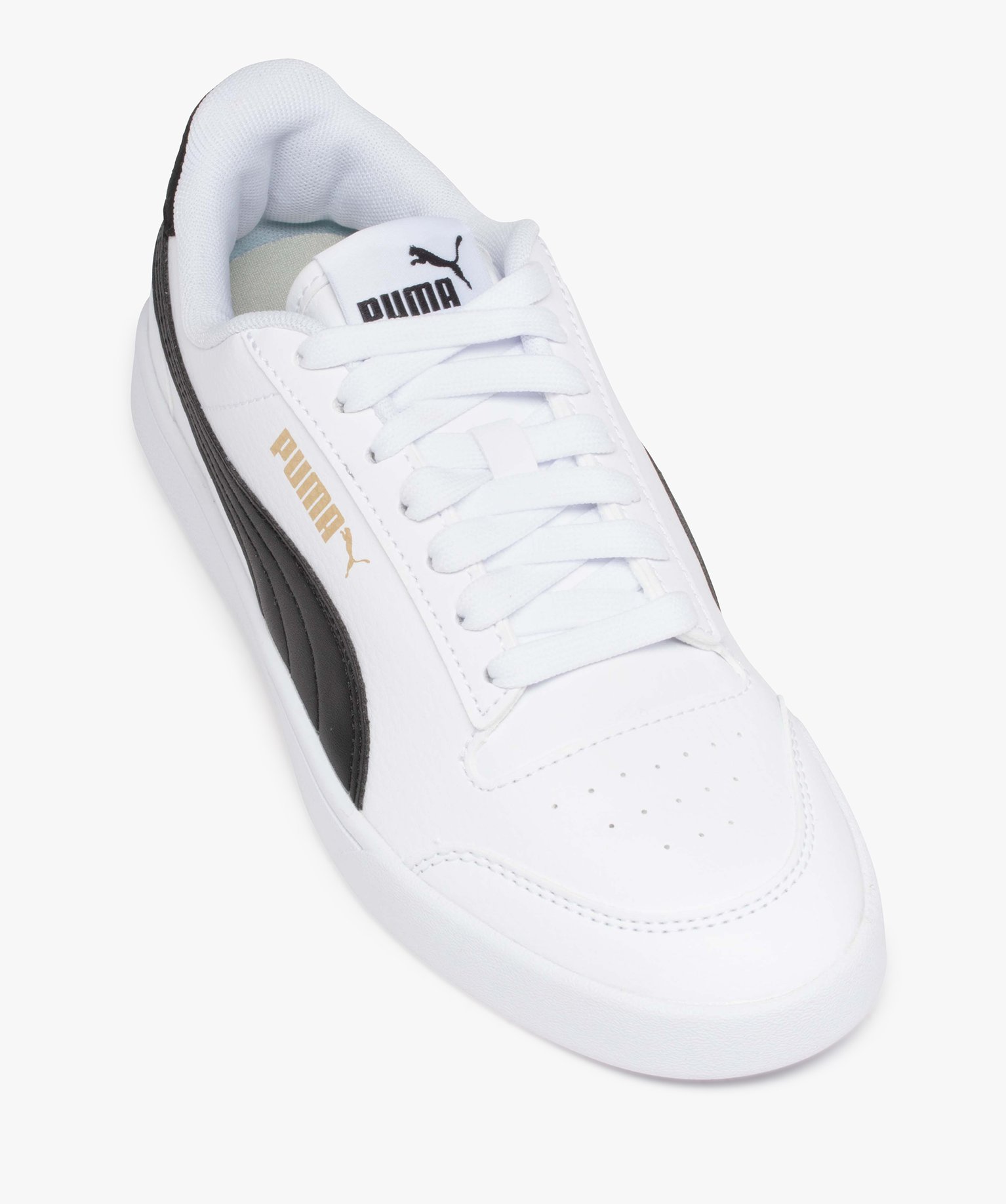 Baskets Garçon bicolores à lacets – Puma Shuffle blanc | GEMO
