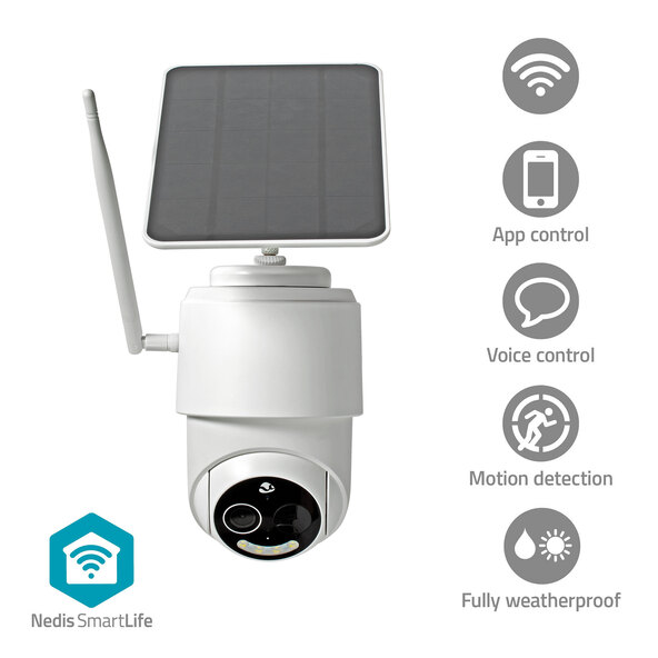 FullHD Outdoor Überwachungskamera mit Solarmodul WIFICBO50WT, SmartLife