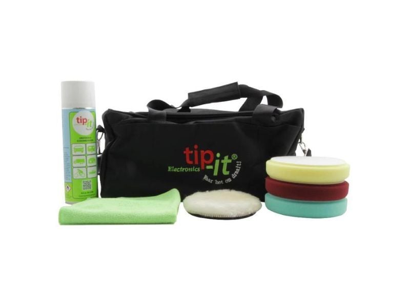 Tip-it Set mit Exzenterpolierer mit Polierpads