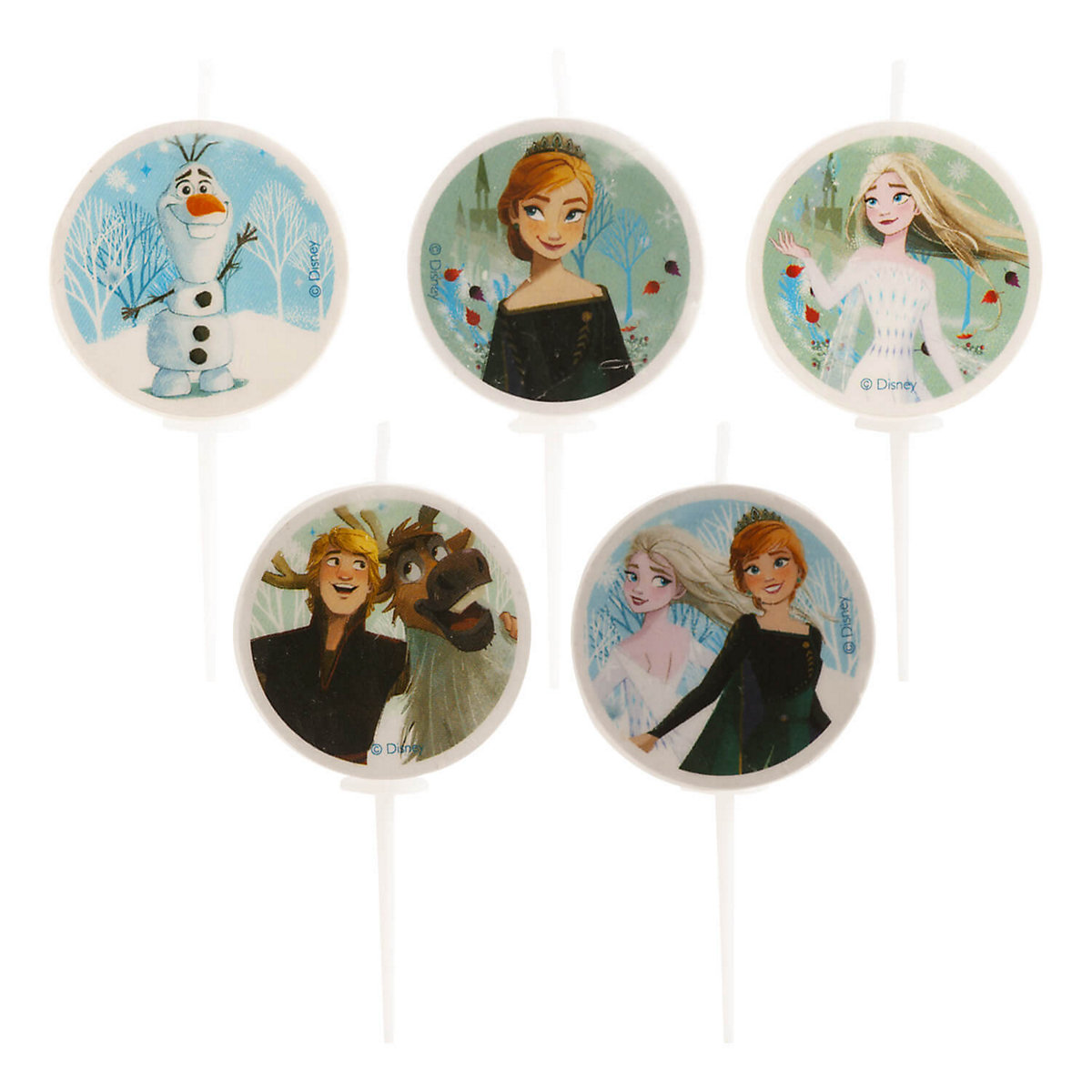 Geburtstagskerzen   Frozen Anna & Elsa, 5 Stück