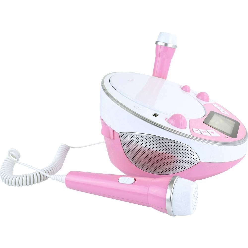 X4-TECH Kinder CD-Player CD-Player (Inkl. Karaoke-Funktion, Inkl. Mikrofon)