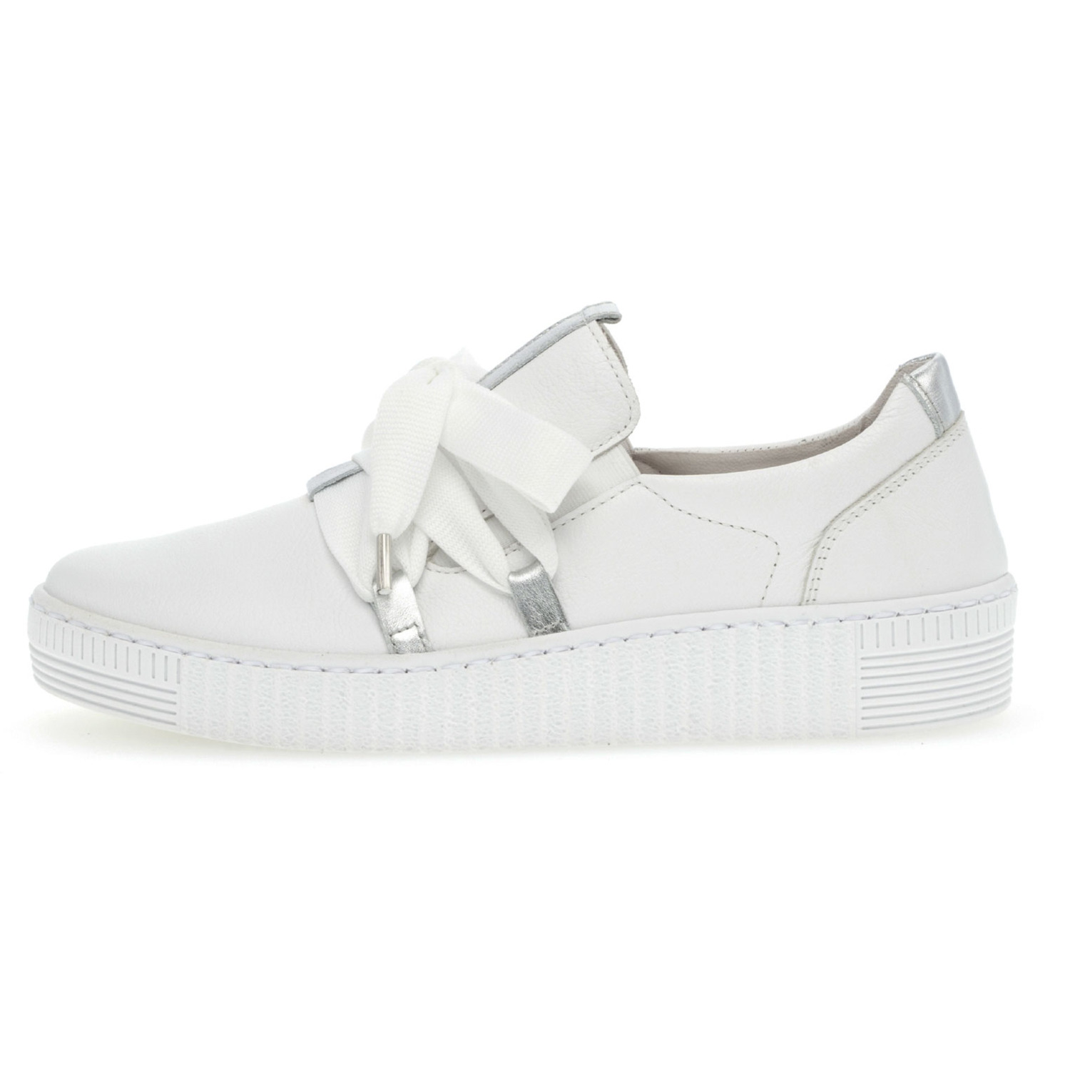 Gabor 63.333, Sneakers Low, Damen, Weiß (Weiss/Silber)