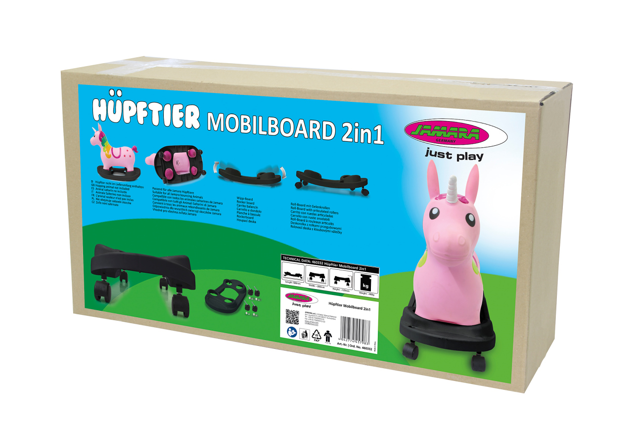 Jamara e.K. JAMARA Hüpftier Mobil Board 2in1