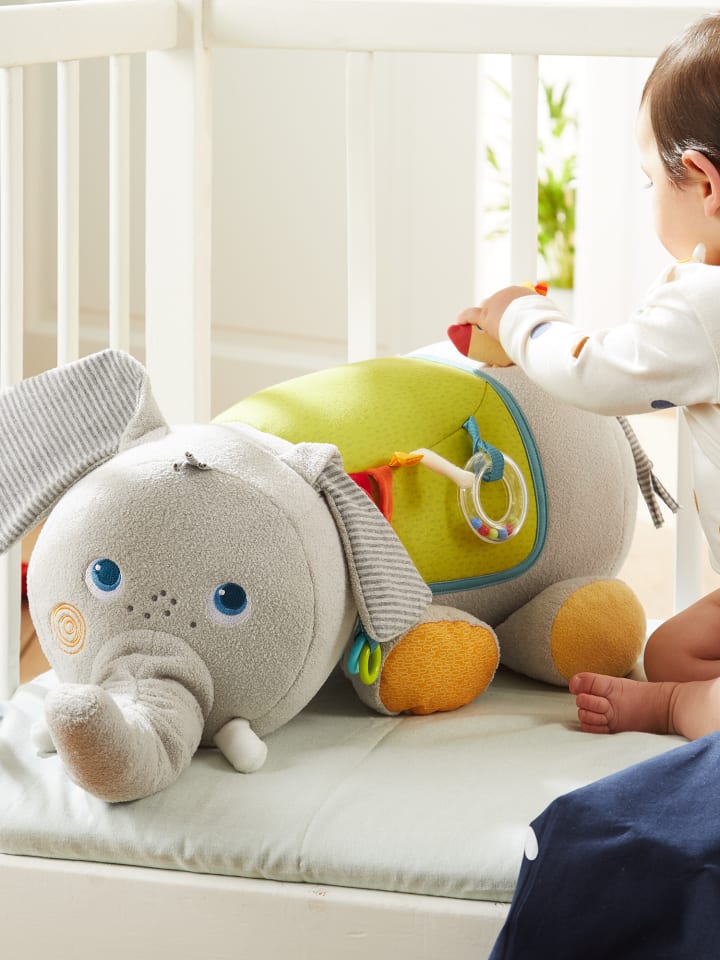 Haba Stoffpuppe Entdeckertier Elefant in mehrfarbig günstig kaufen onesize