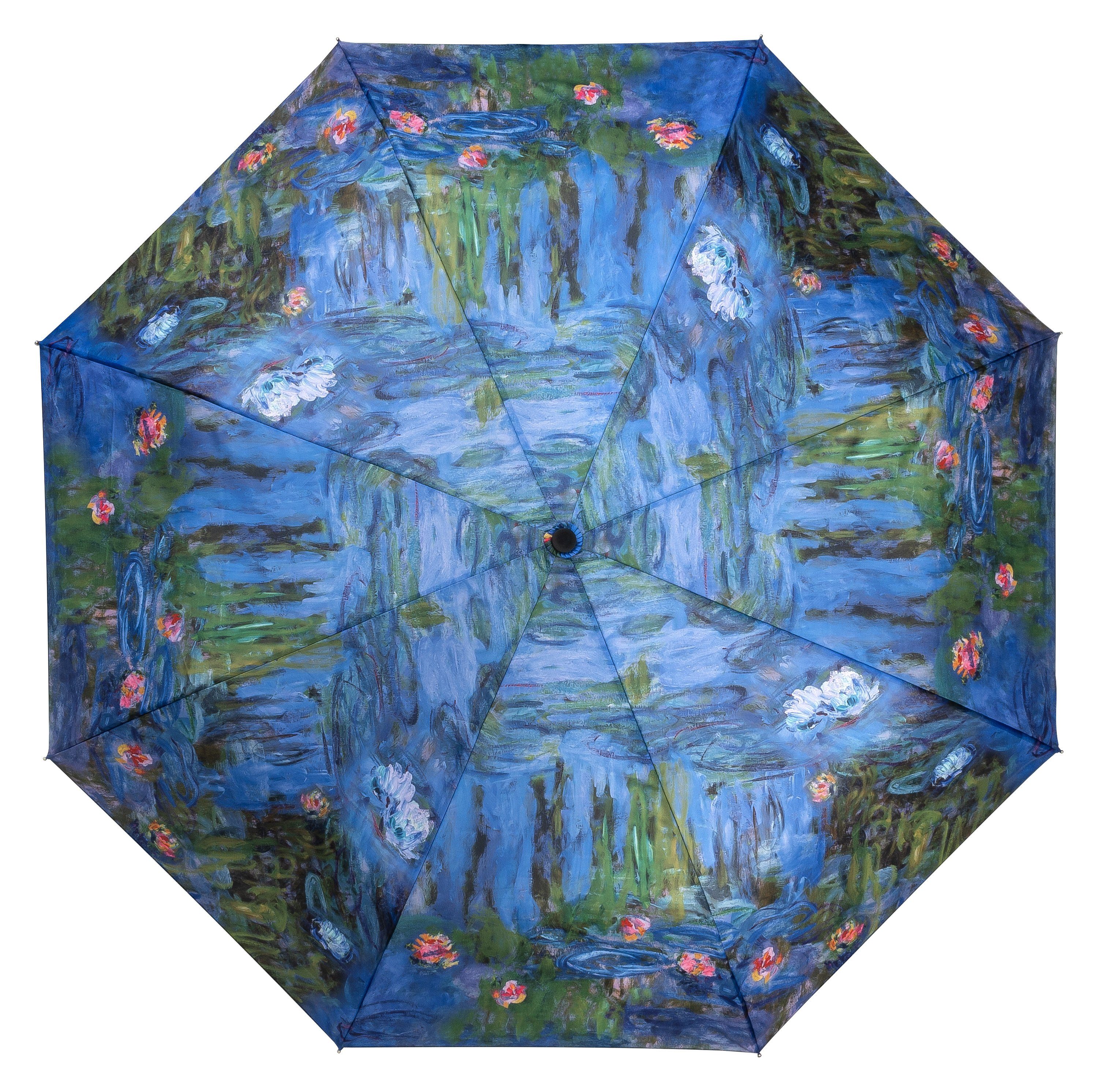 von Lilienfeld Taschenregenschirm Motivschirm Claude Monet Seerosen Kunst Blumen Stabil Leicht, Kunstdruck