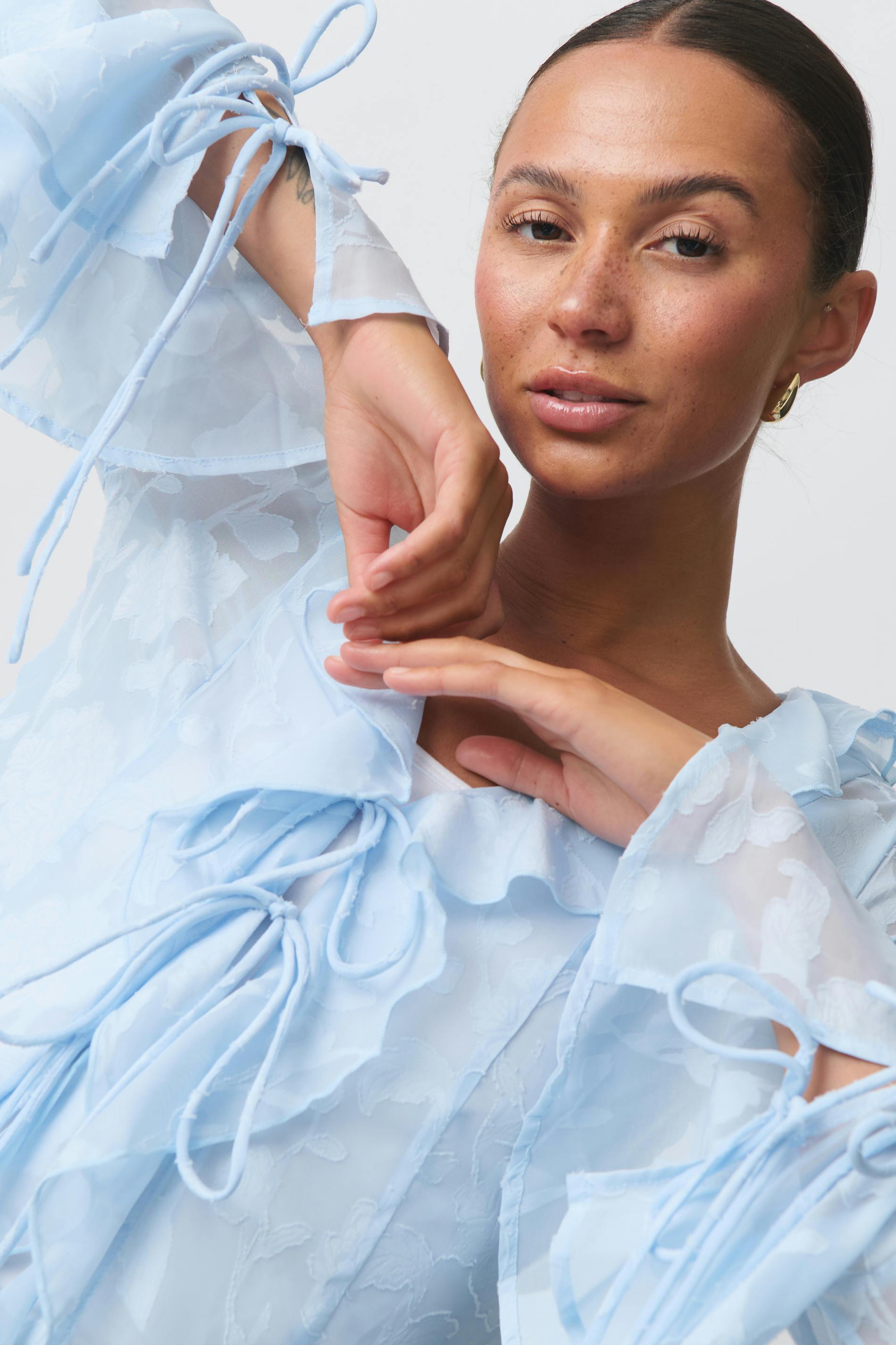 Frill blouse