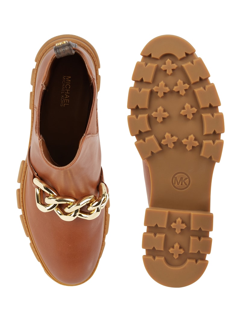 Chelsea Boots aus Leder Modell 'Scarlett' in cognac