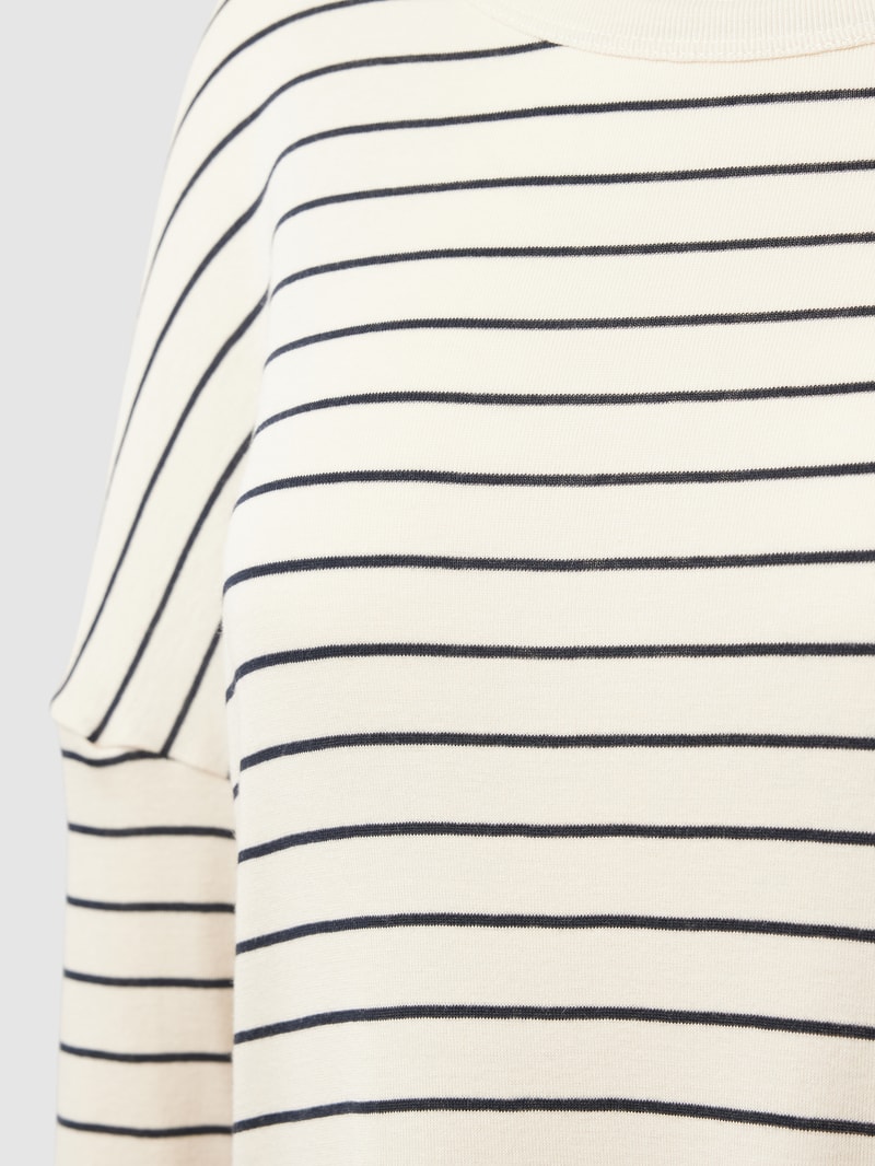 Nachthemd mit Streifenmuster Modell 'SOFT Sensation' in offwhite
