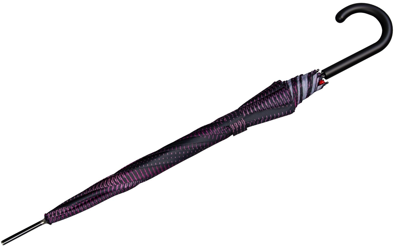 Knirps® Langregenschirm E.703 Damen-Stockschirm mit Auf-Automatik, mit filigranem Linien-Muster - Sound sunset
