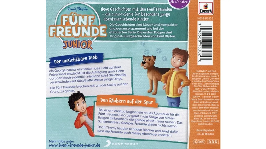 Folge 1: Der unsichtbare Dieb/Den Räubern auf der