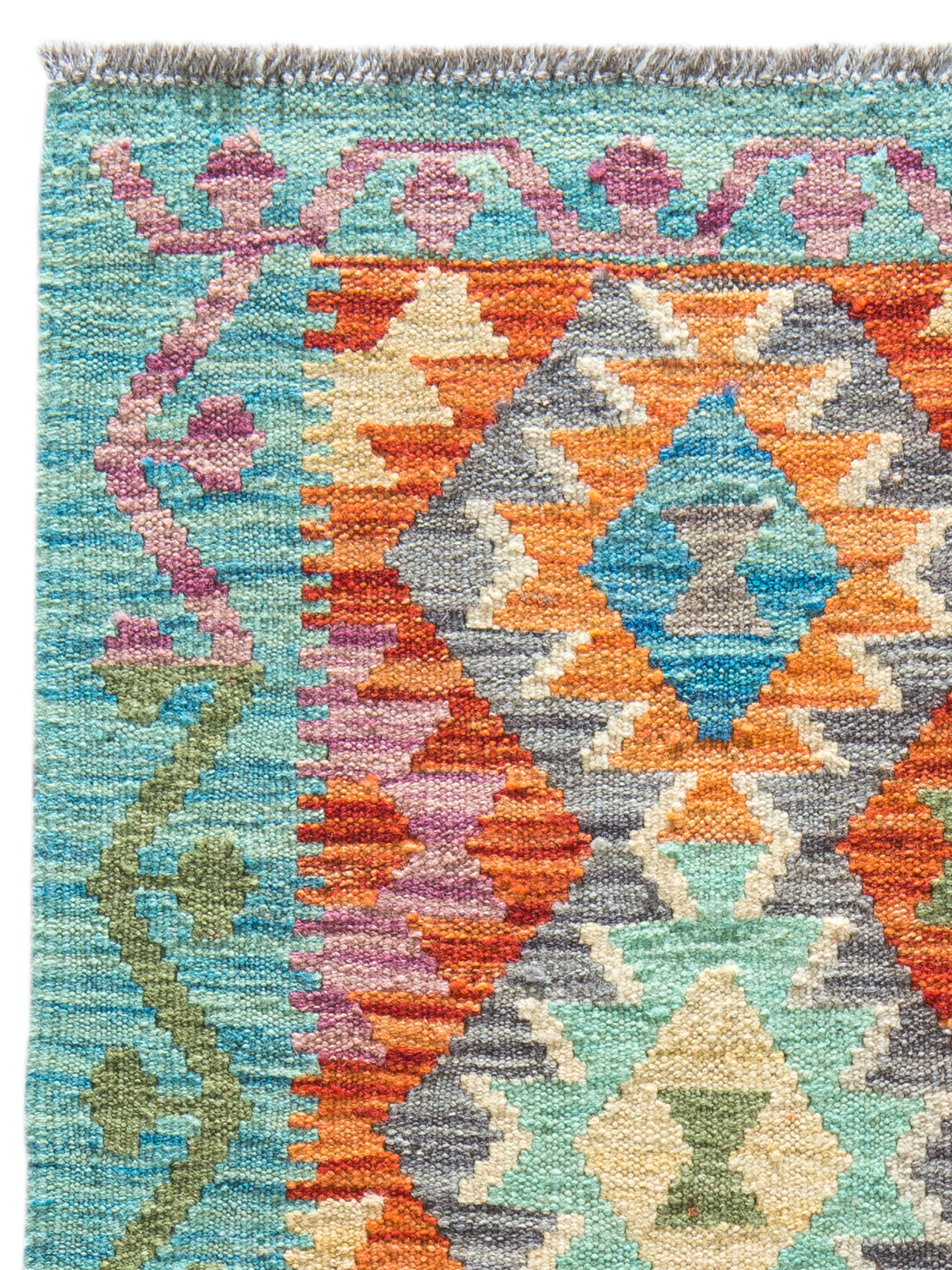 Afghan Kelim ca. 88 x 197 cm, Unikat / Einzelstück