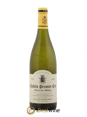 Chablis 1er Cru Mont de Milieu Jean-Paul & Benoît Droin (Domaine)  2020 - Lot de 1 Bouteille