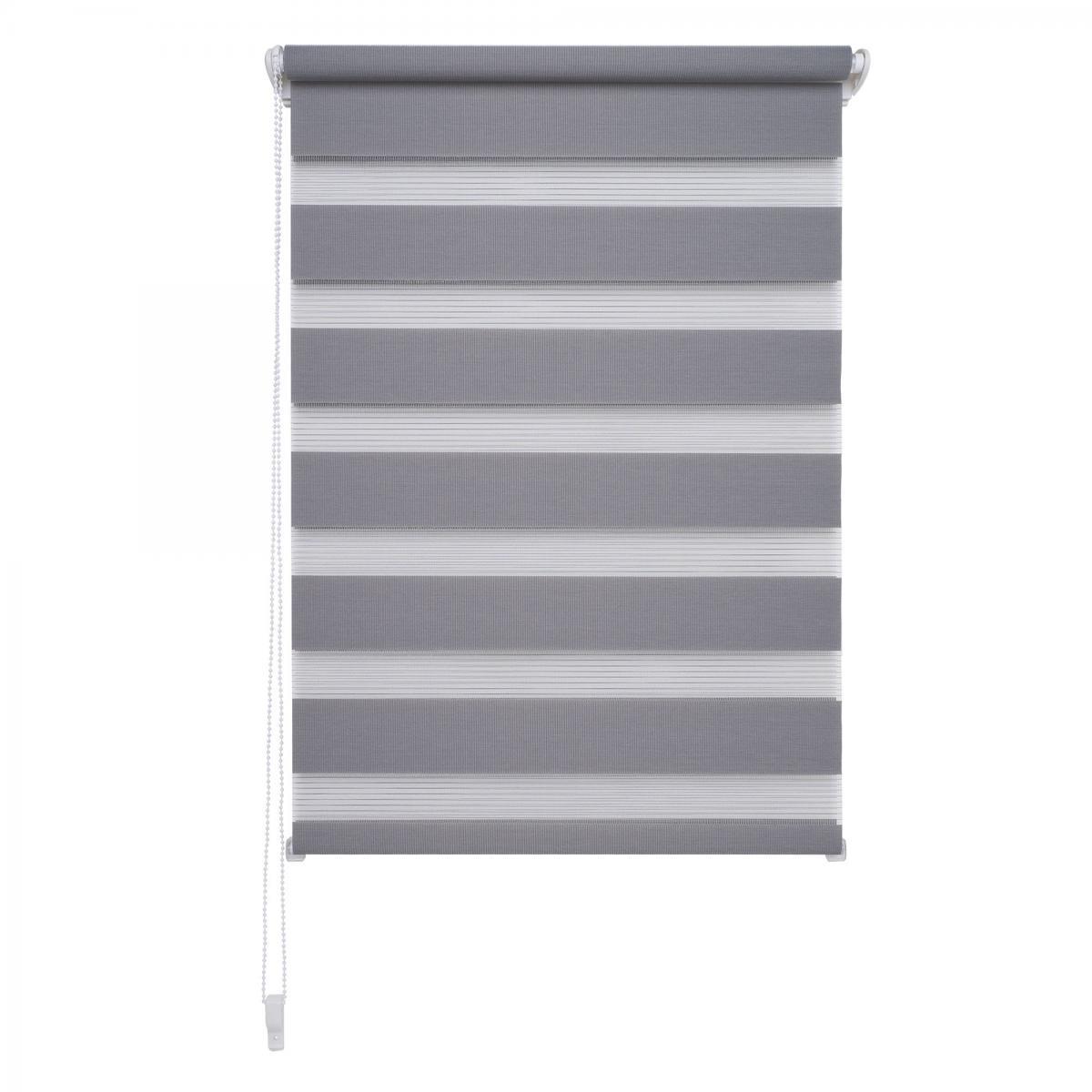 Bella Casa Duo-Rollo mini, Klemmfix Doppelrollo, grau, Rollo 70 x 160 cm (B x H)