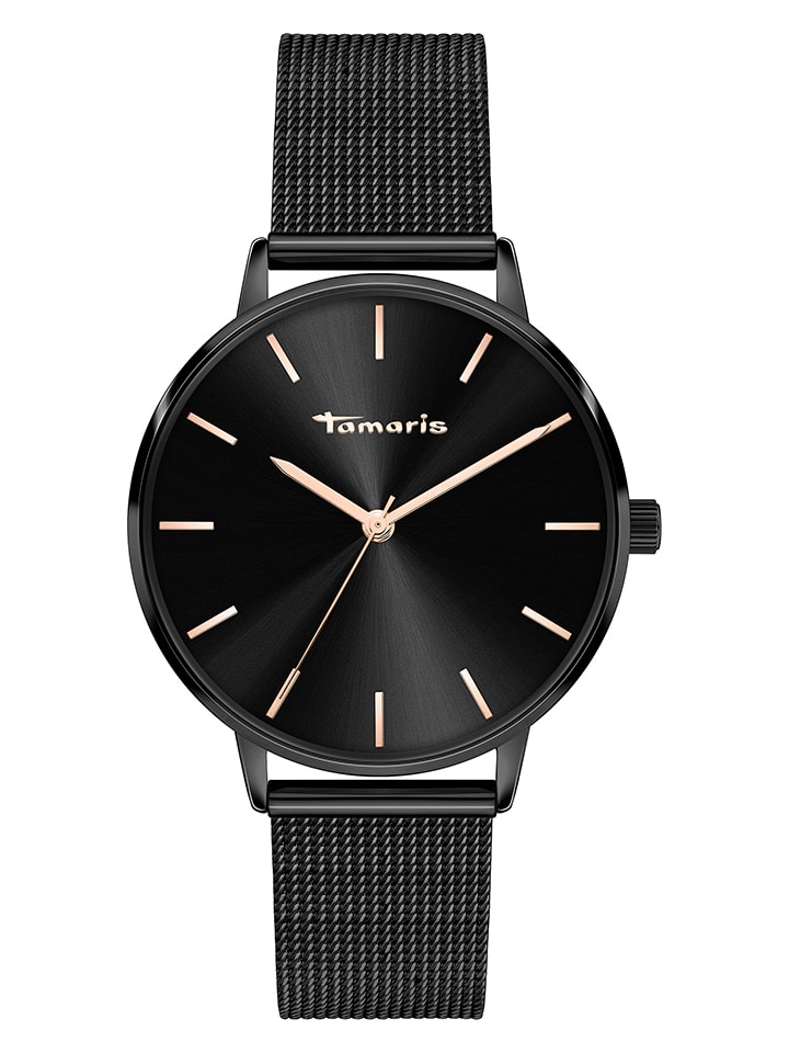 Tamaris Quarzuhr in Schwarz günstig kaufen onesize