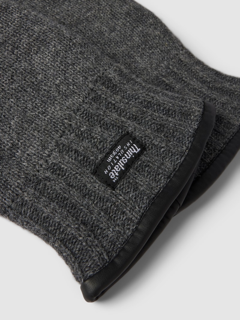 Handschuhe mit Two-Tone-Machart in anthrazit