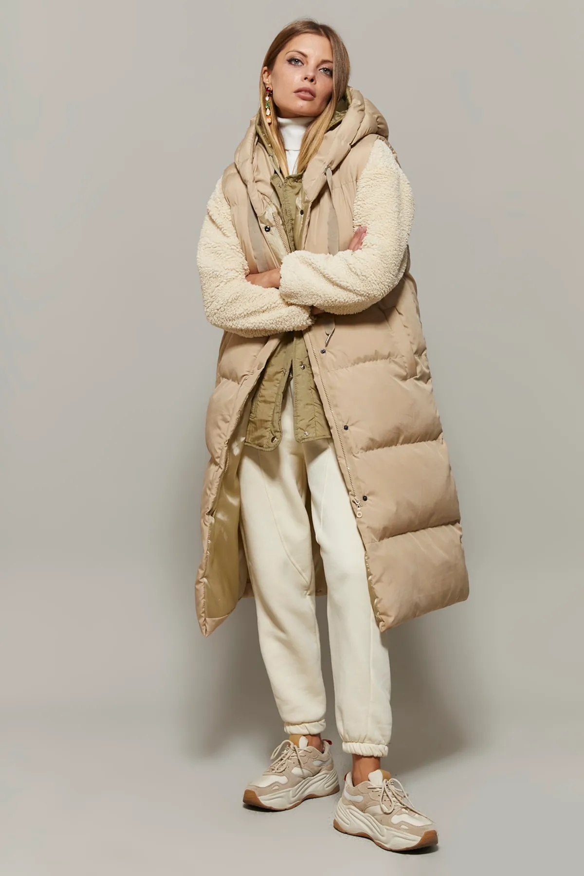 Cool & Sexy  Weste - Beige - Puffer