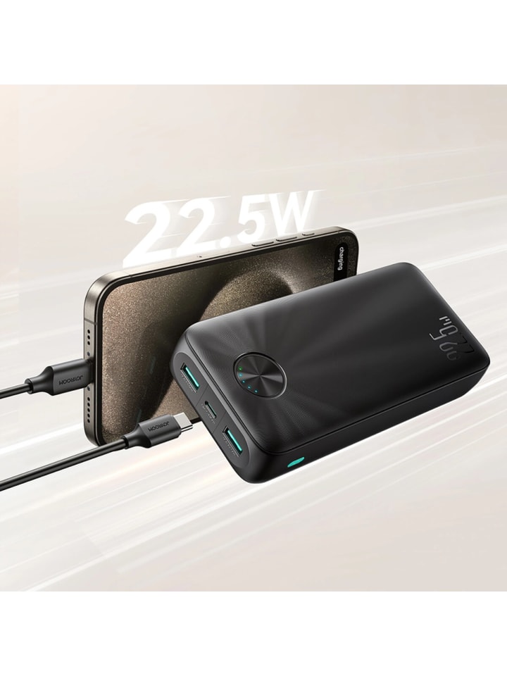 COFI 1453 Powerbank Joyroom JR-PBF16 20000 mAh USB-C USB-A 22,5 W – schwarz in Schwarz günstig kaufen onesize