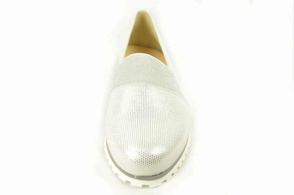 HASSIA Klassische Slipper weiss Piancenza