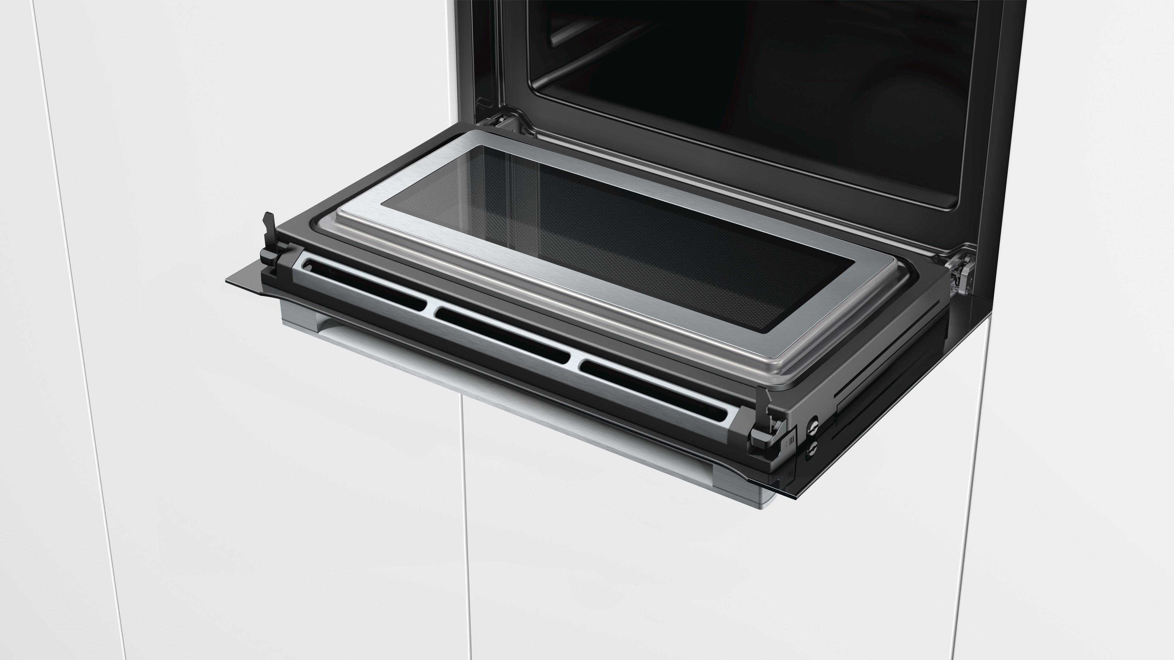 BOSCH Backofen mit Mikrowelle CMG636BS1, ecoClean Direct