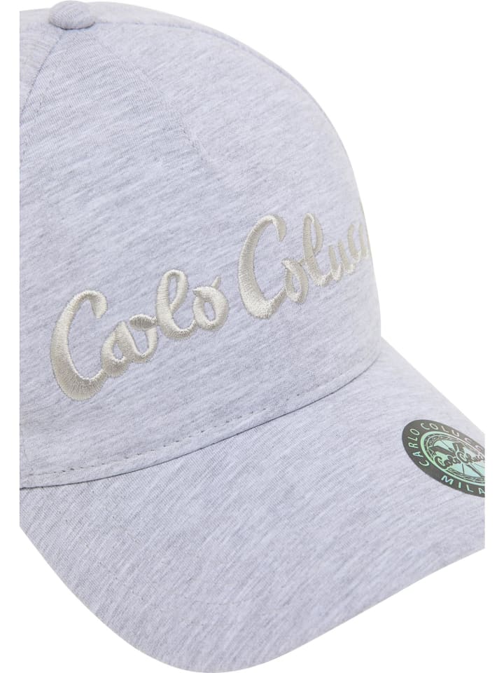 Carlo Colucci Baseball Cap Corneli in Grau Meliert günstig kaufen onesize