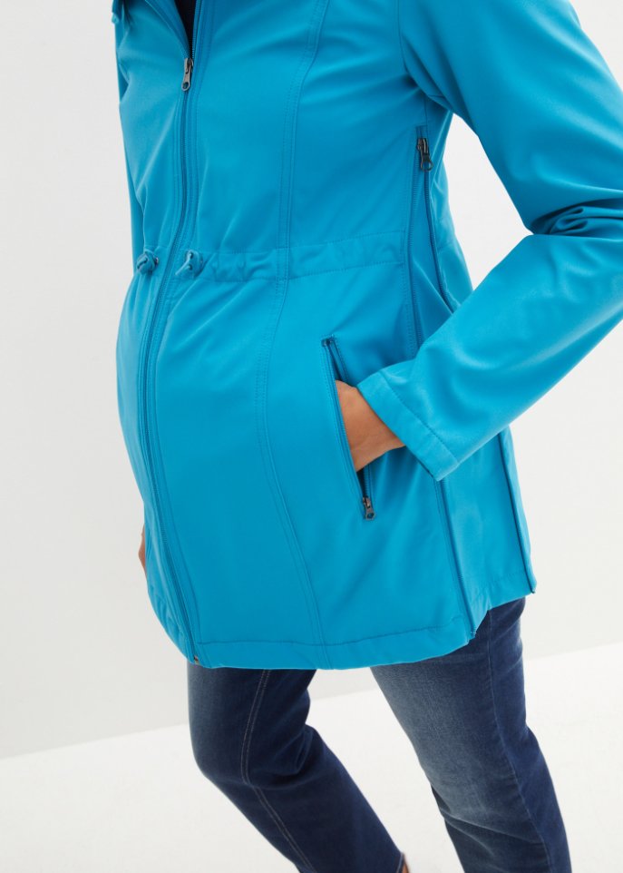 Softshell-Tragejacke / Umstandsjacke, weitenregulierbar