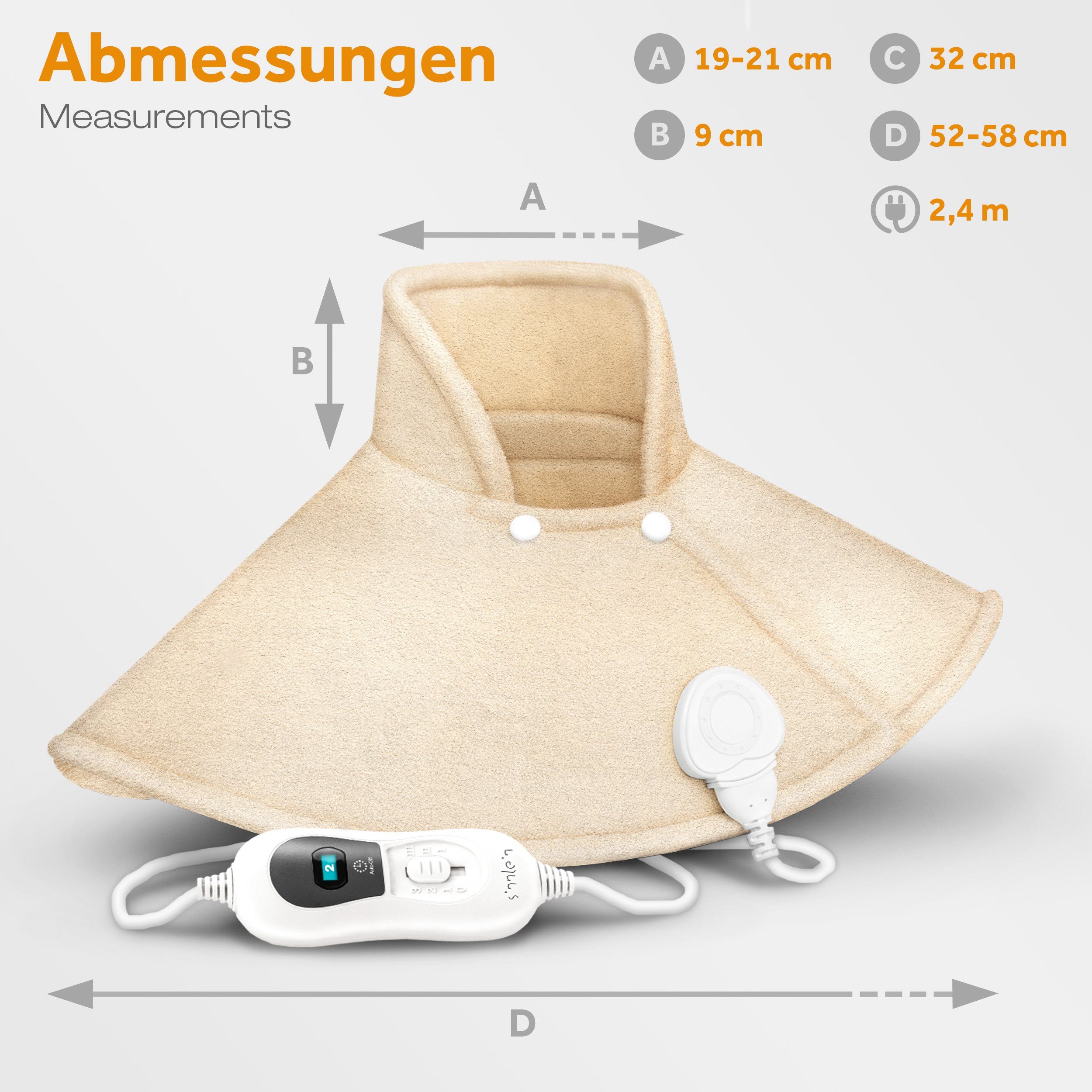 sinnlein Heizkissen sinnlein Heizkissen elektrisch Wärmekissen Nacken, Schulter, Nacken und Rücken, 3 Temperaturstufen & Abschaltautomatik