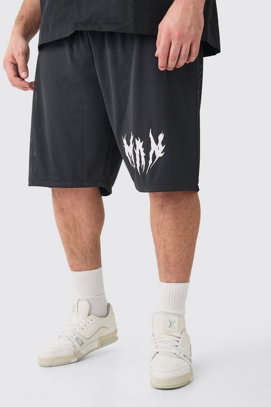 Plus Mesh Basketball-Shorts