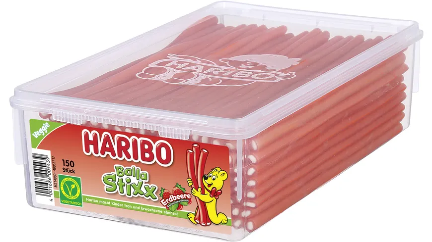 Haribo Fruchtgummi Balla Stixx Erdbeere 1125 g