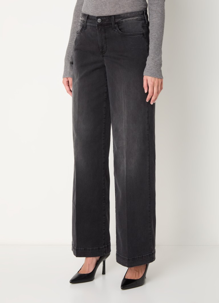 Jean NYDJ Teresa taille basse à jambes larges et délavage coloré