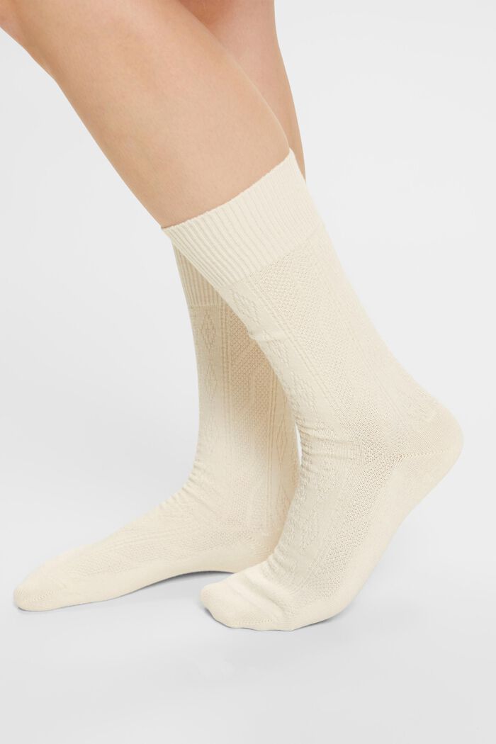 Socken aus Zopfstrick