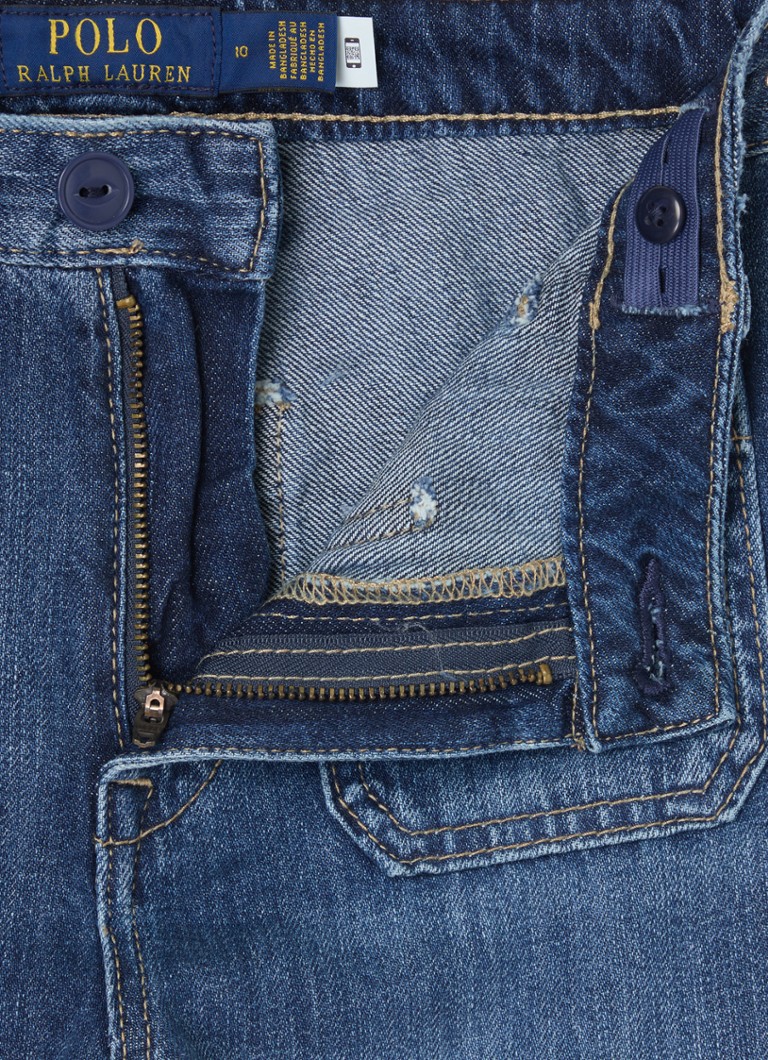 Blugi Ralph Lauren, croială lejeră, cu buzunare aplicate.