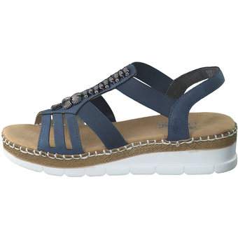 Rieker Keilsandale in blau
