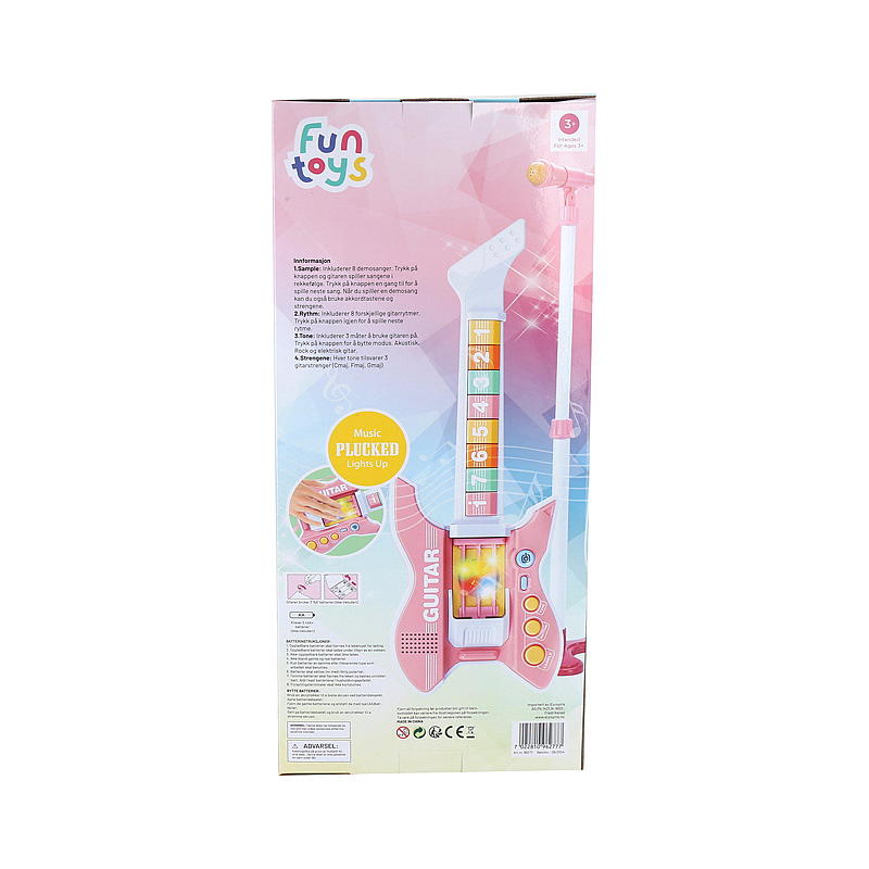 FunToys Gitar m/mikrofon Elektrisk